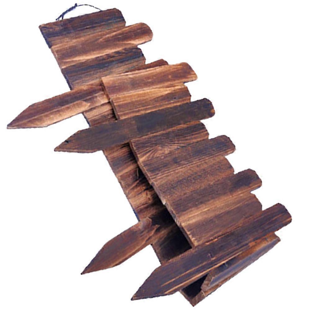 Coffee Wood Garden Edging for Decoration with Maximum Protection Easy Installation 10