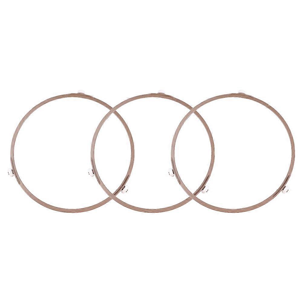 Glass Plate Rotating Tray Support Microwave Roller Replacement for Old Parts Round Shape Even Heating Microwave Use 3Pcs