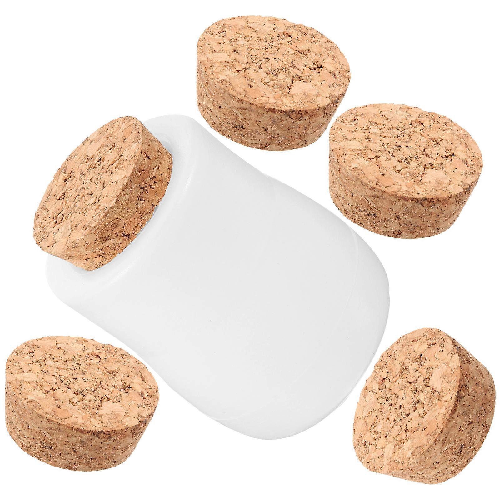 DIY Silicone Mold for Crafts Making Safe Flexible White Storage Jar Mold with Corks Fits Daily Use 1 Set