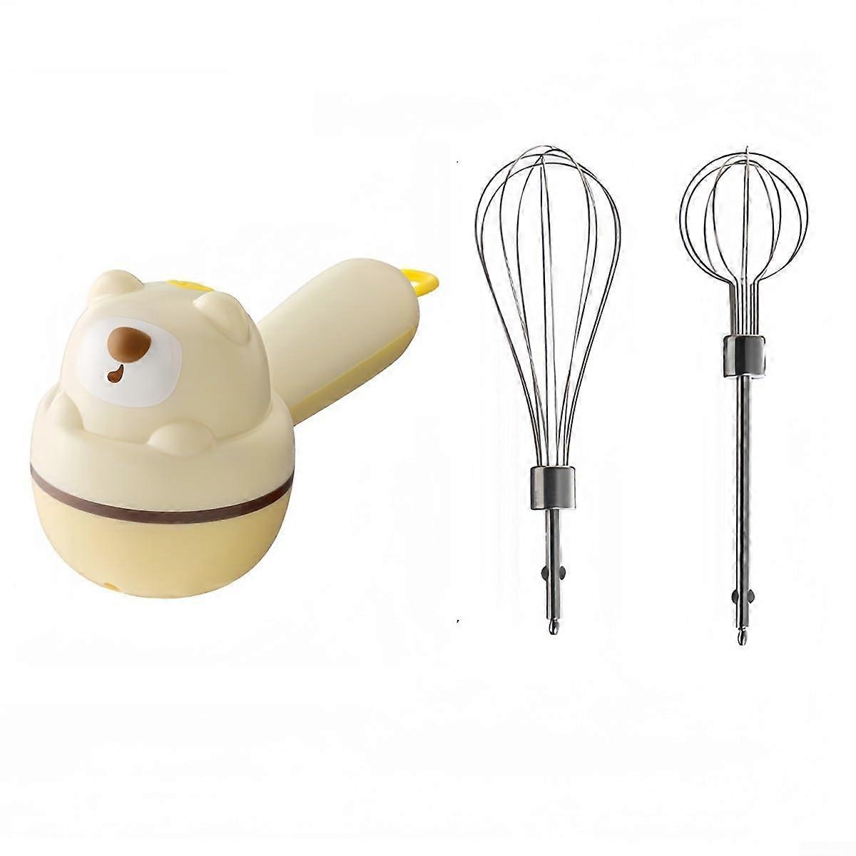 Rechargeable electric hand mixer for eggs with 3speed adjustment and splashproof design.