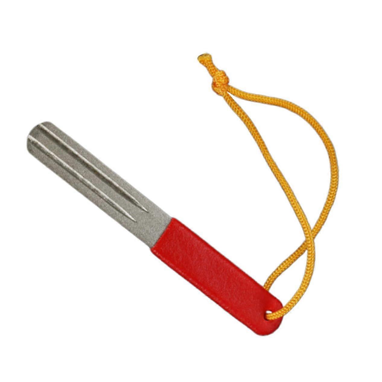 Fishing Equipment Kit with Non-Slip Grip Mandrel, Diamond Fishing Hook Sharpener, Manual Knife Sharpener, and File