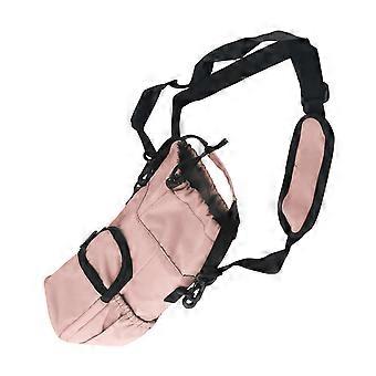 Water Bottle Holder Thermal Pouches with Drawstring for Hiking Insulated Water Bottle Sleeve Shoulder Bag for Cyclists  Pink Color