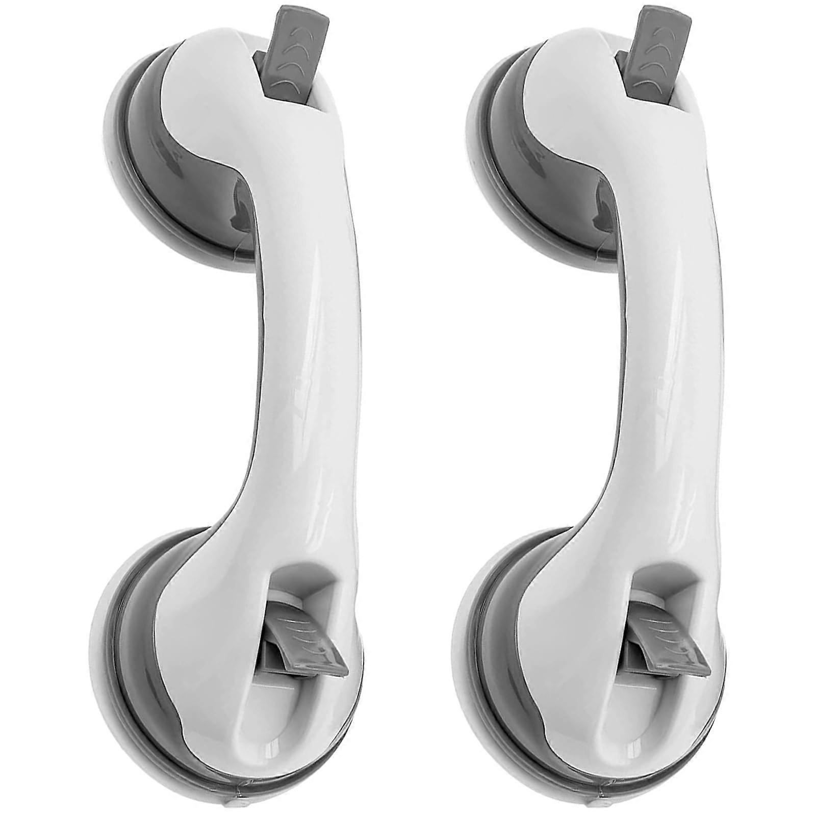 AntiSlip Suction Cup Shower Armrest, 2 Pieces 30 CM Shower Handle, Removable with Suction Cup for Children, Disabled and Elderly