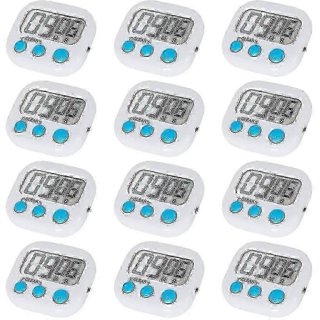 12 Pack Digital Kitchen Timer With On/off Switch, Loud Alarm hwy