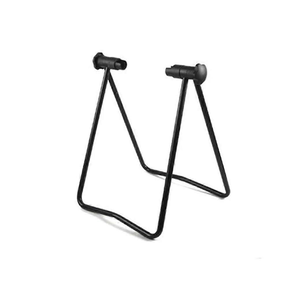 Motorcycle Stand Universal Flexible Bicycle Display Stand, Triple-Wheel Hub Repair Stand, Foldable Parking Holder, Black