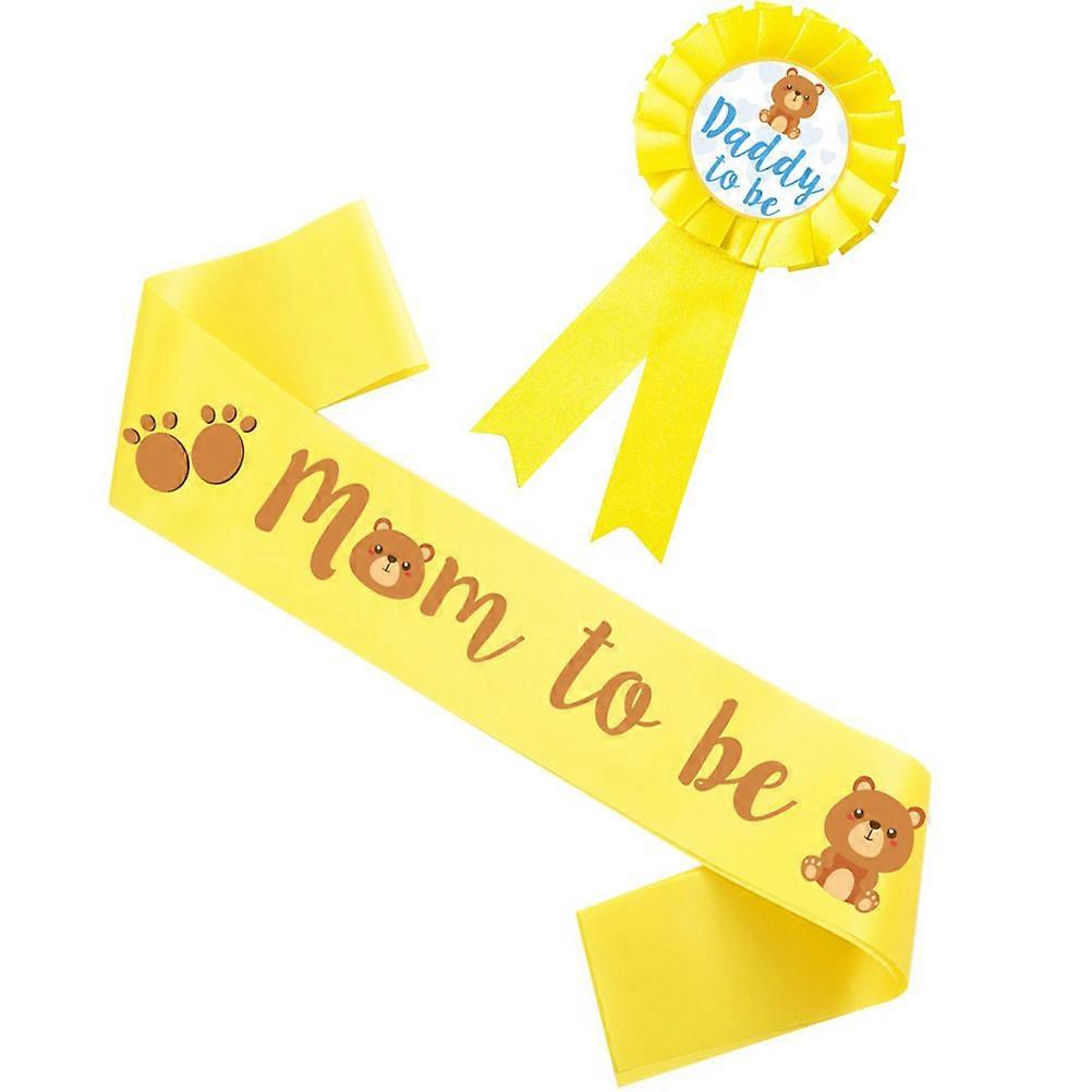 准妈妈腰带 2 件式婴儿送礼会复古风格 80x9.3Cm