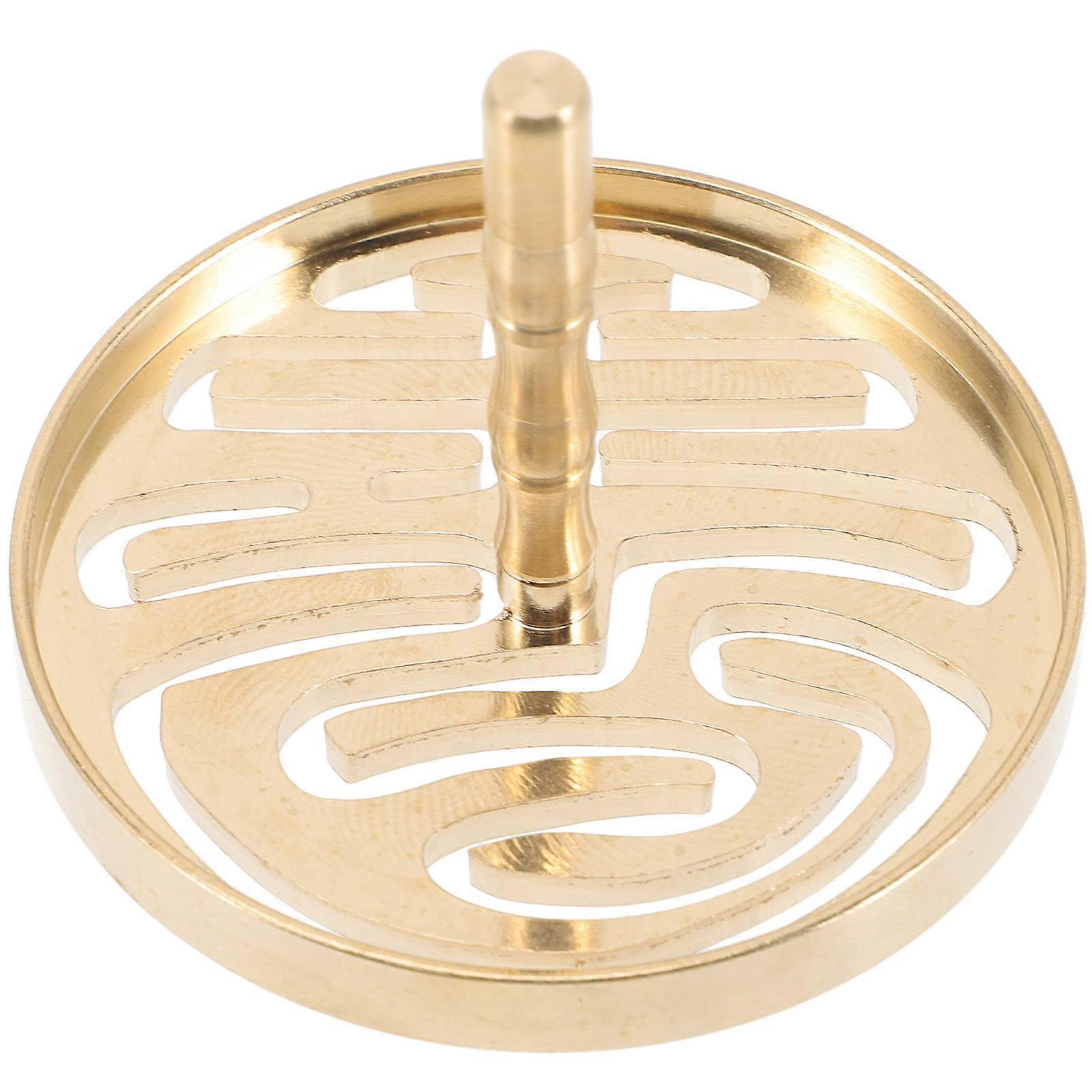 Classical Pattern Brass Incense Press Mold Tool for Shaping 1 Set
