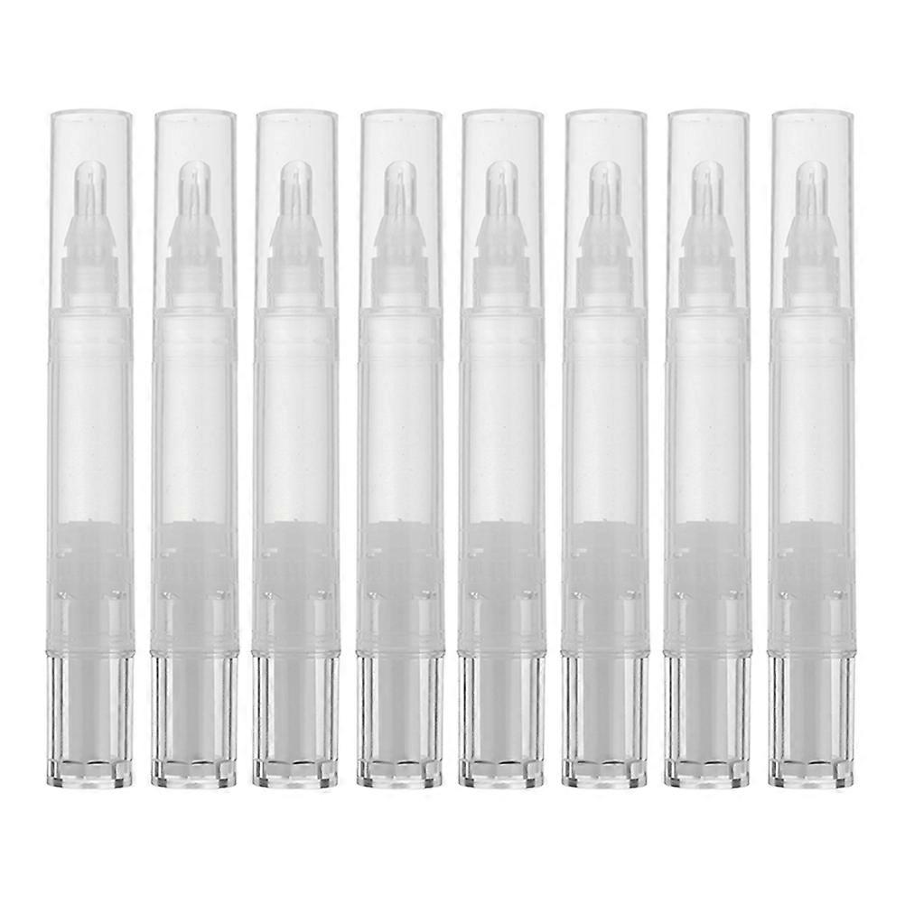 8Pcs Assorted Color Lip Gloss Vials Travel Bottles Set Refillable 5ml Cosmetic Containers for Women