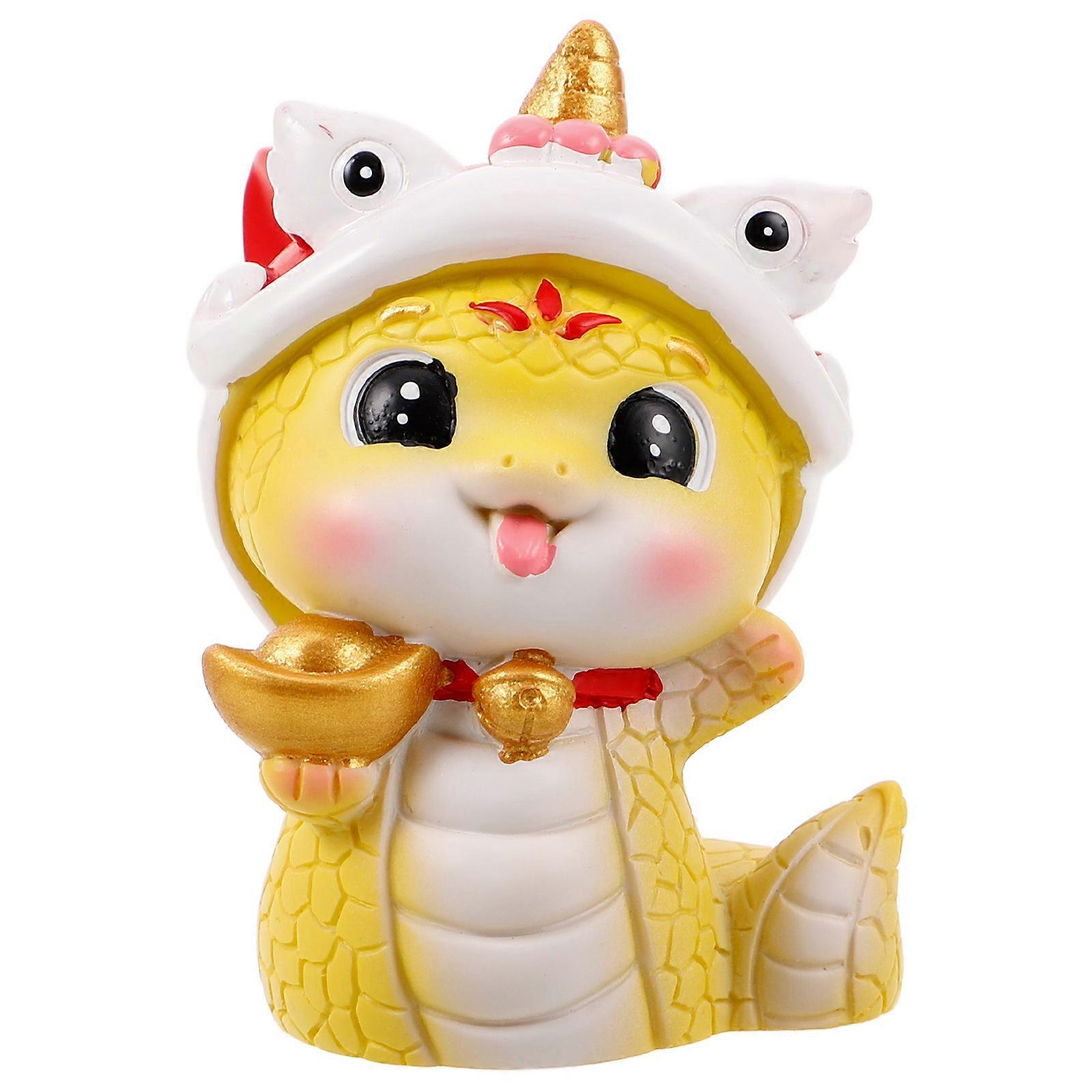 a refined and engaging product description for your **Miniature Snake Figurine**:

 

**Miniature Snake Figurine – Cute Cartoon Style Ornament for