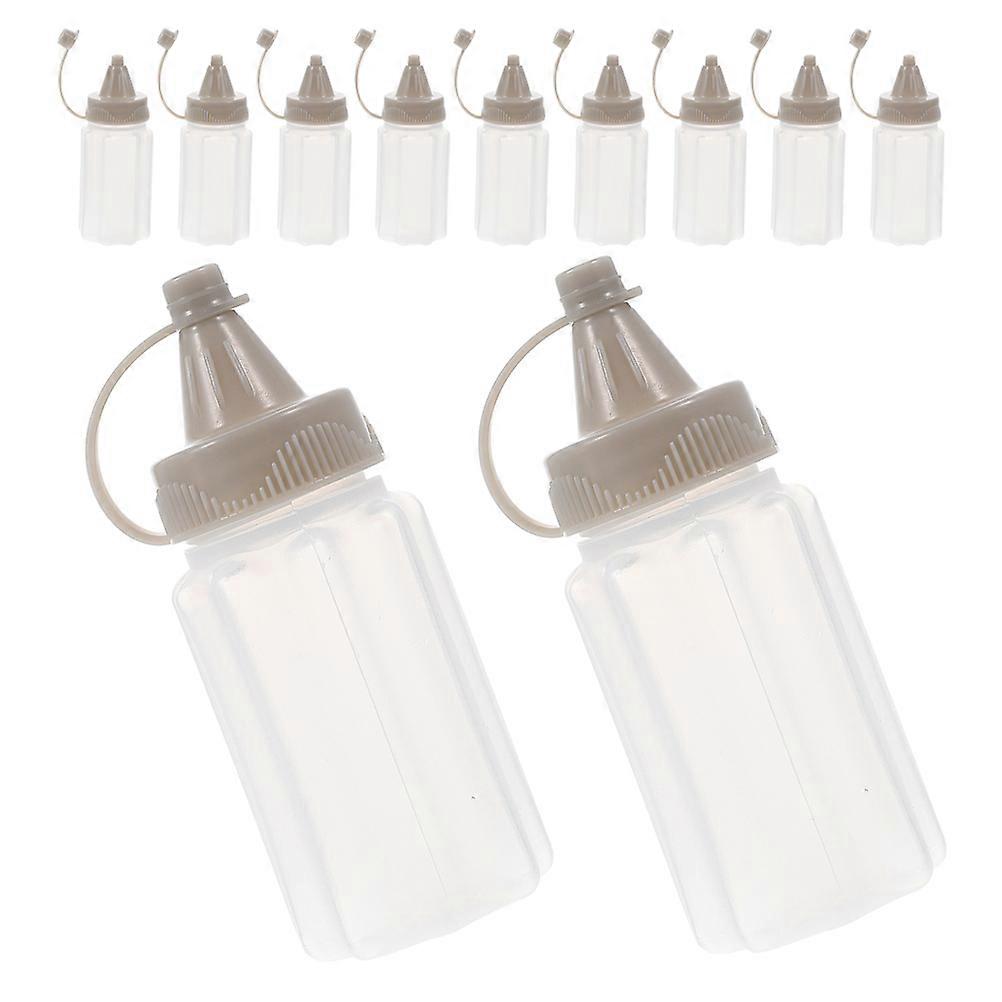 12pcs Leakproof Sauce Squeeze Bottles for Ketchup, Mustard & Salad Dressings – Portable Condiment Containers for Home & Travel Use
