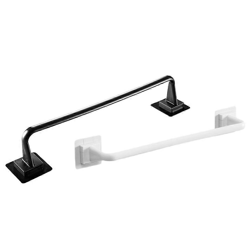 2PCS Towel Shelf Rack Single Bar Wall Mount Shelf Without Punching