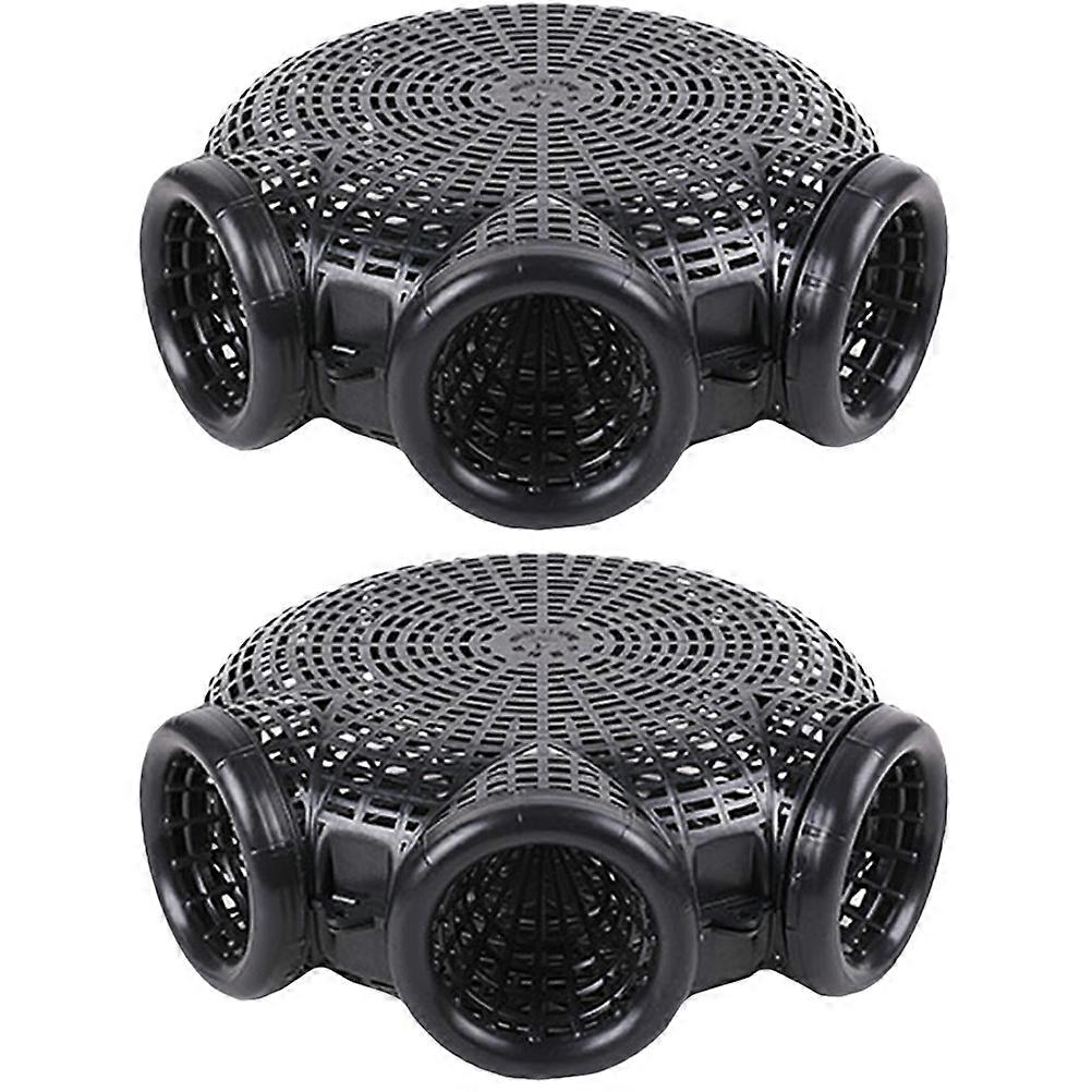 Crab 2Pcs Plastic Fishing Cage For Outdoor Fishing And Aquatic Capture 31X27Cm Durable Reusable