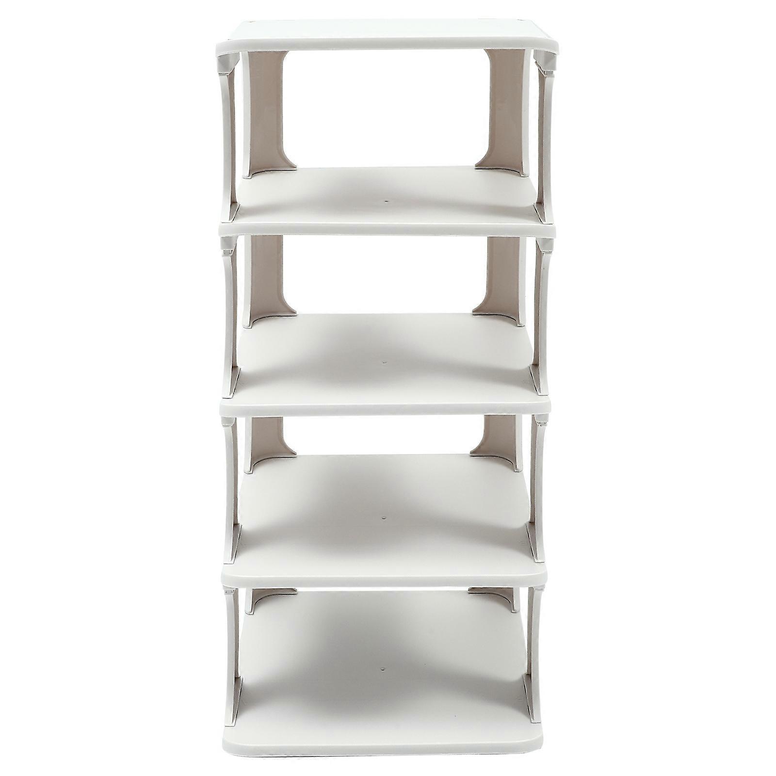 Plastic Shoe Organizer Rack, Multi Layer Space Saving Design for Entryway, Bedroom, Wardrobe Storage – Compact & Elegant Style