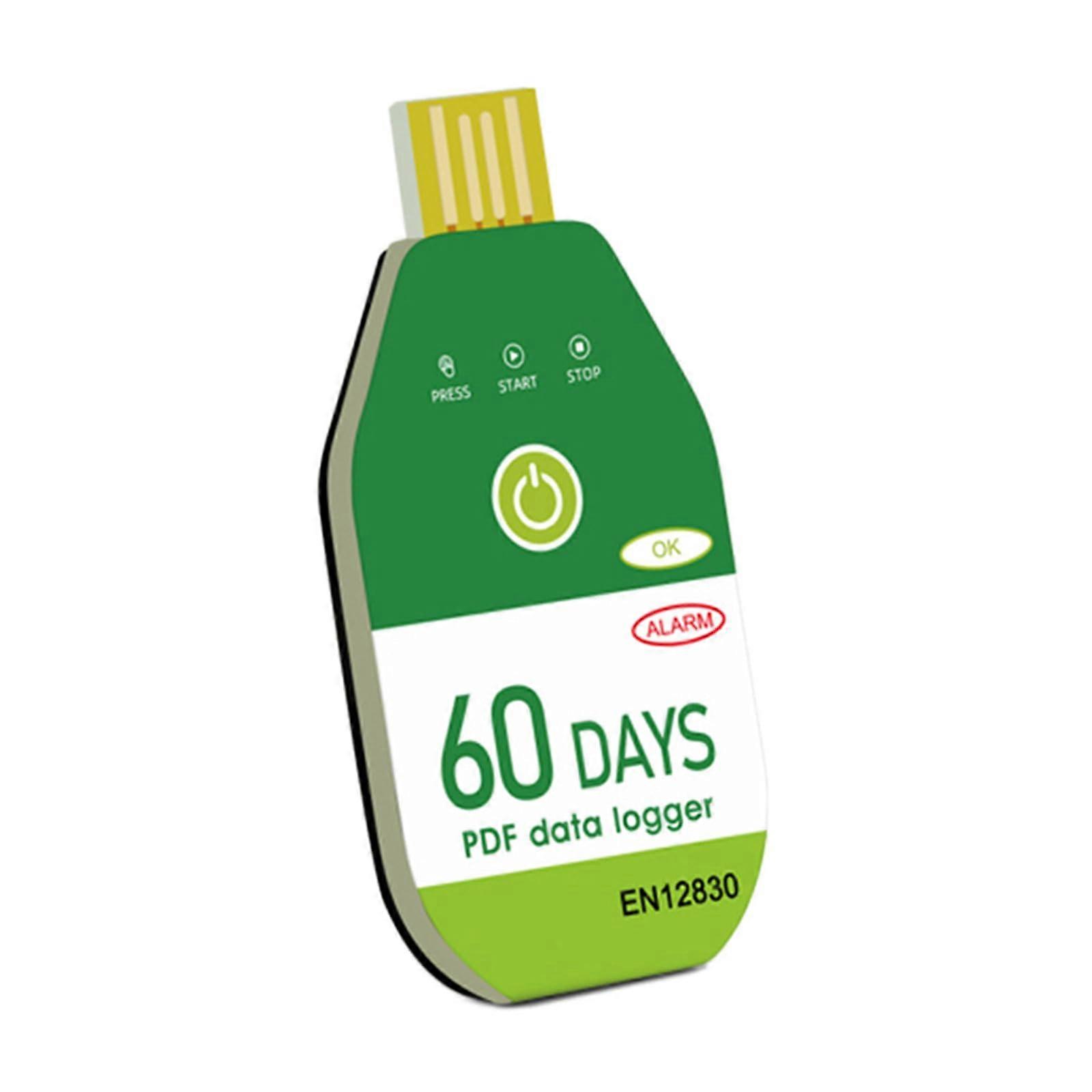 Easytouse USB temperature logger, 60/90/120 days, suitable for cold chain transport and freezer storage (60 days).