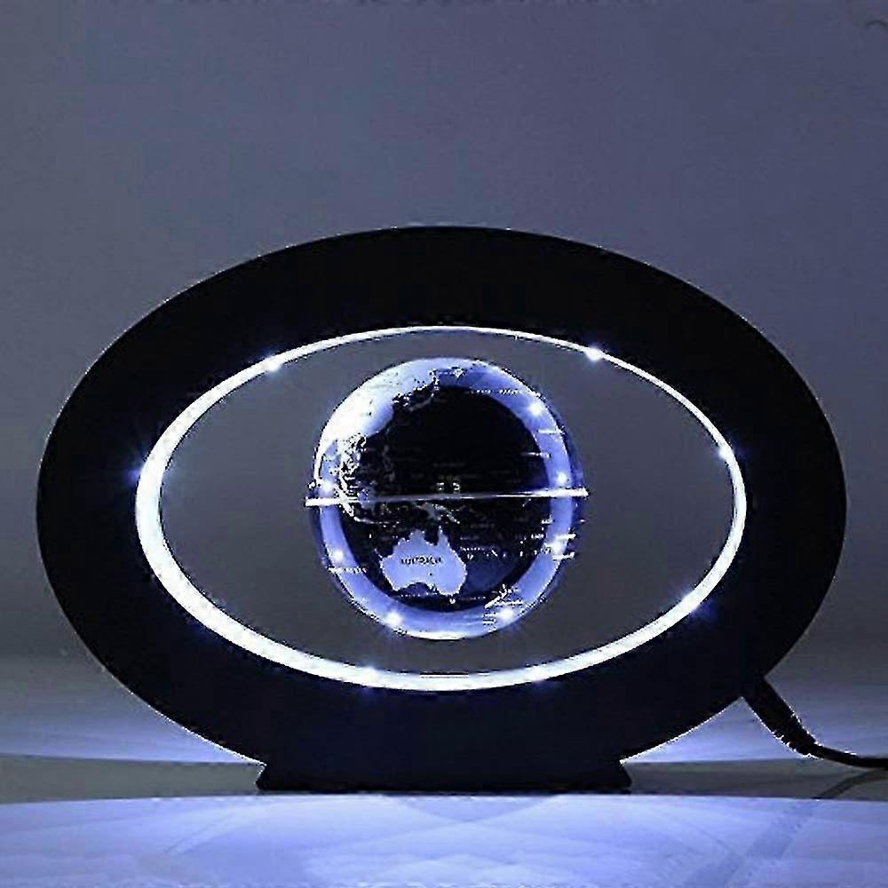 Floating Desk Levitating Globes Levitation Floating Globe Magnetic World Map Led Night Light, Eu Plug