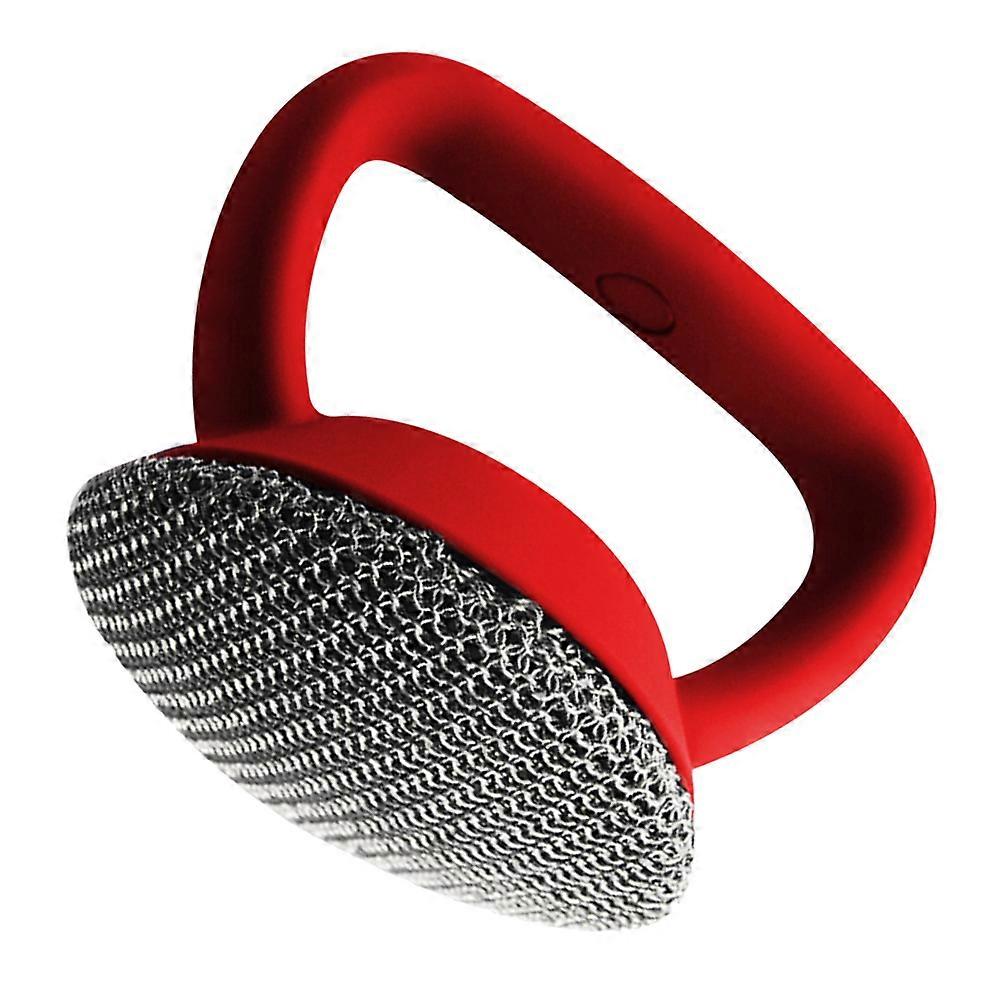 Ergonomic Handle Brush Scrubber for Kitchen Pots Pans and Basins   Durable Wire Design for Easy Cleaning