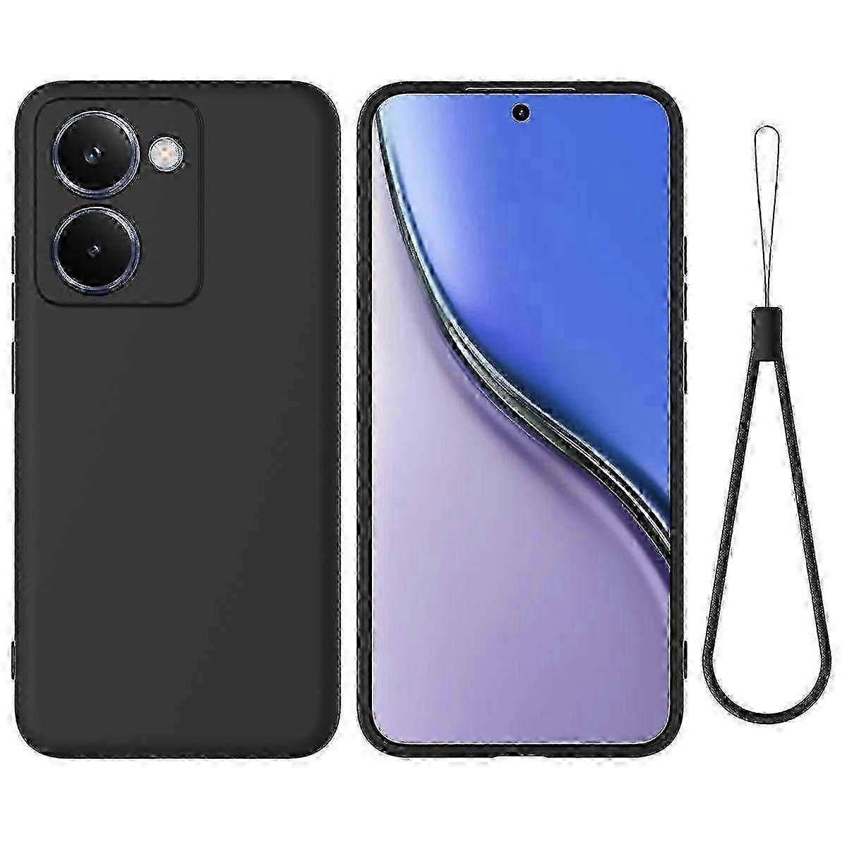 Pure Color Liquid Silicone Shockproof Phone Case