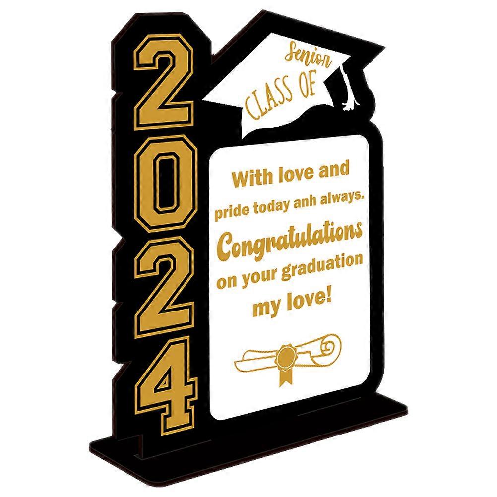 Wooden Graduation Table Decor for Party Centerpiece with Multi Colors and Sturdy Design 2024