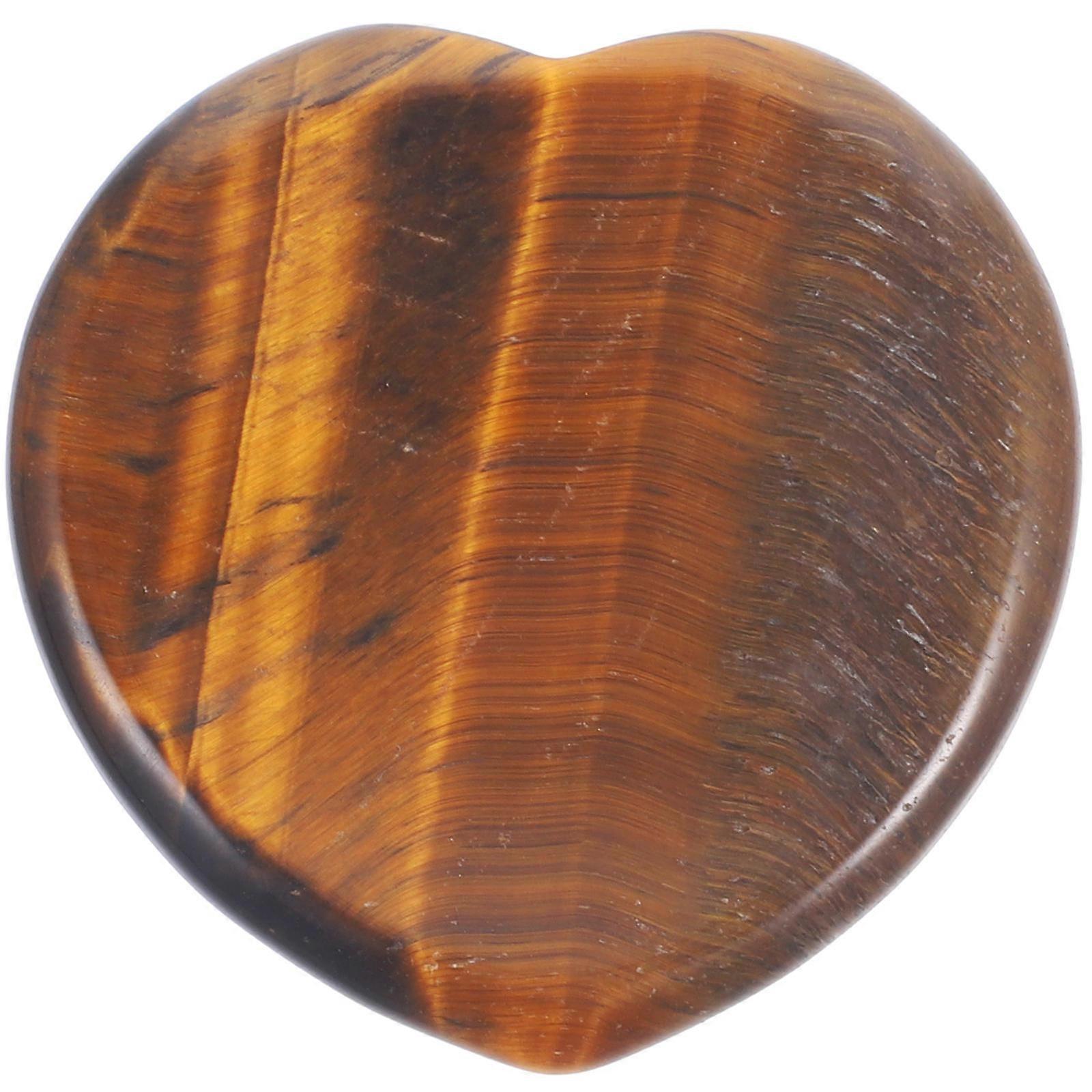 Multi Crystal Heart Shaped Worry Stone for Decoration Small and Lightweight Portable Massage Stone