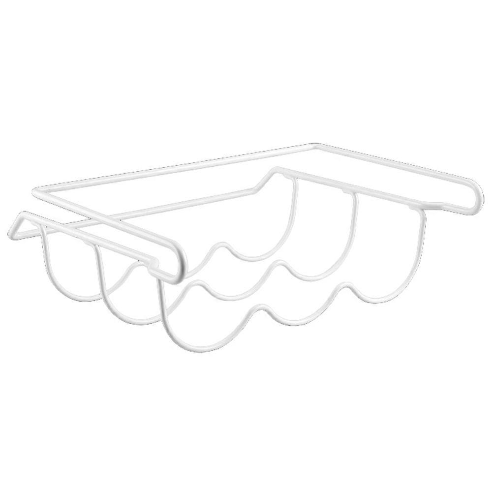 White Iron Beer Holder for Refrigerator Storage Rack with Fine Craftsmanship and Durability 6.5"x4.3"