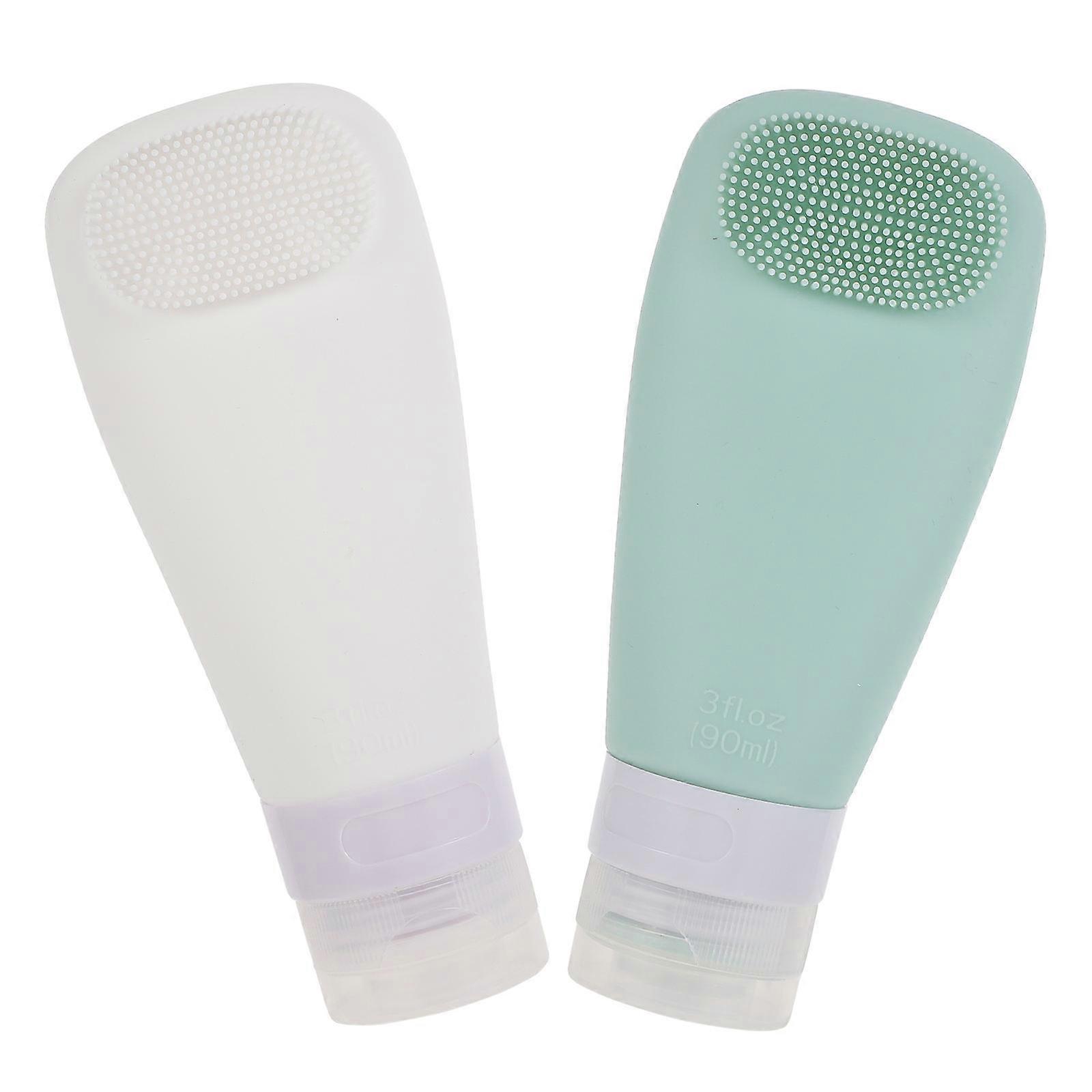 Silicone Lotion Holder 2Pcs Dispenser Bottles for Storage Use