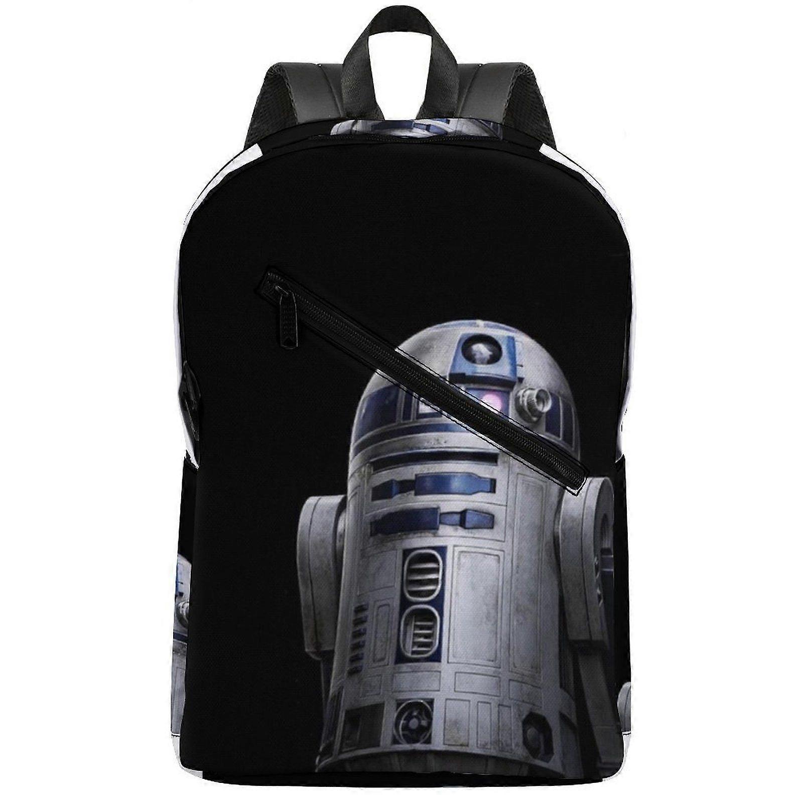 w428 Star Wars Semi-Full Print Lightweight Backpack with Soft Back Cushion and Adjustable Straps for Outdoor Use u428
