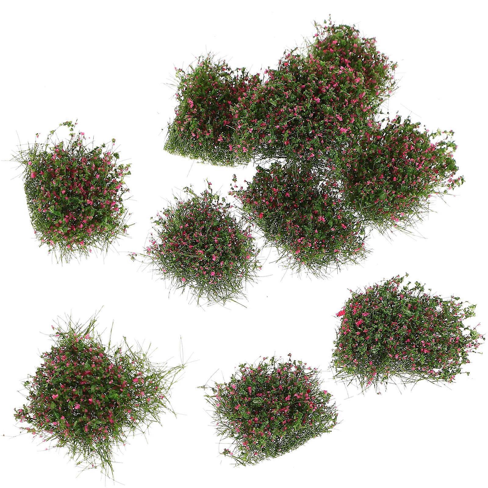 10PCS Simulated Grass Clusters for DIY Micro Landscaping – Reusable Greenery for Model Train Scenes, Garden Decor, and Miniature Scenery Projects