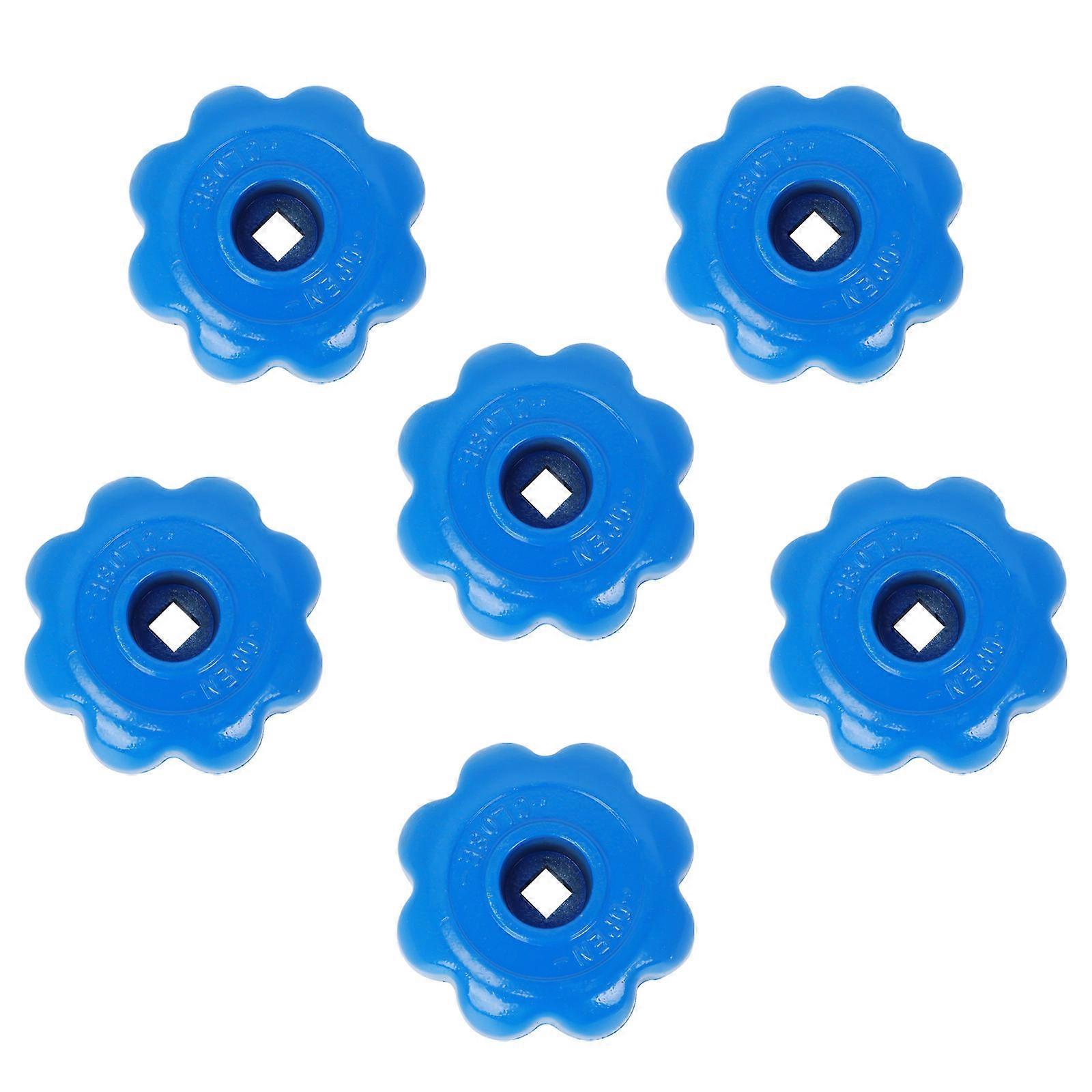6pcs Blue Aluminum Handwheel Handles for Home Use Practical and Durable 1 inch