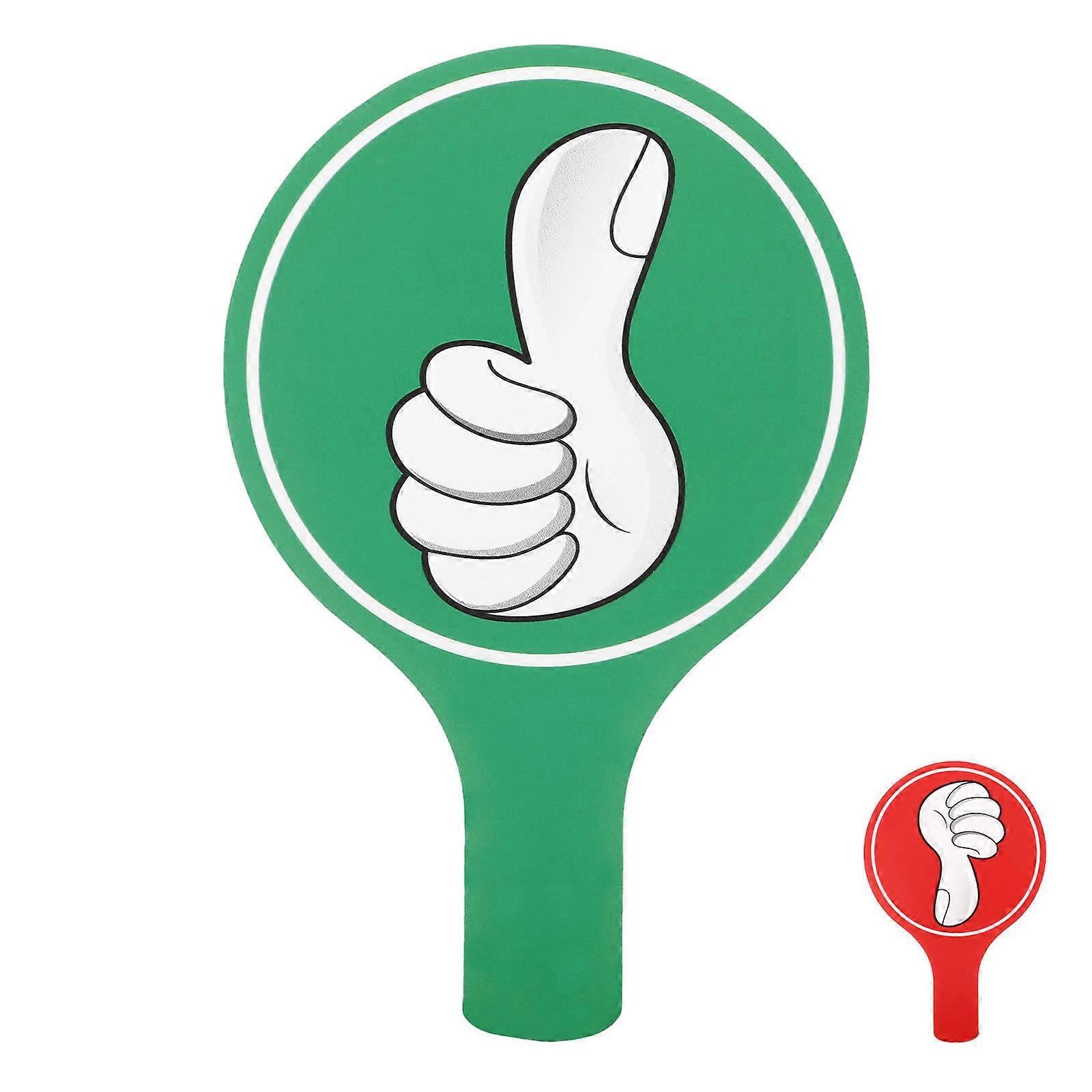 Double Sided Reusable Voting Paddle Board for Classroom Activities – Portable Handheld Sign with Support and Opposition Indicators for Kindergarten