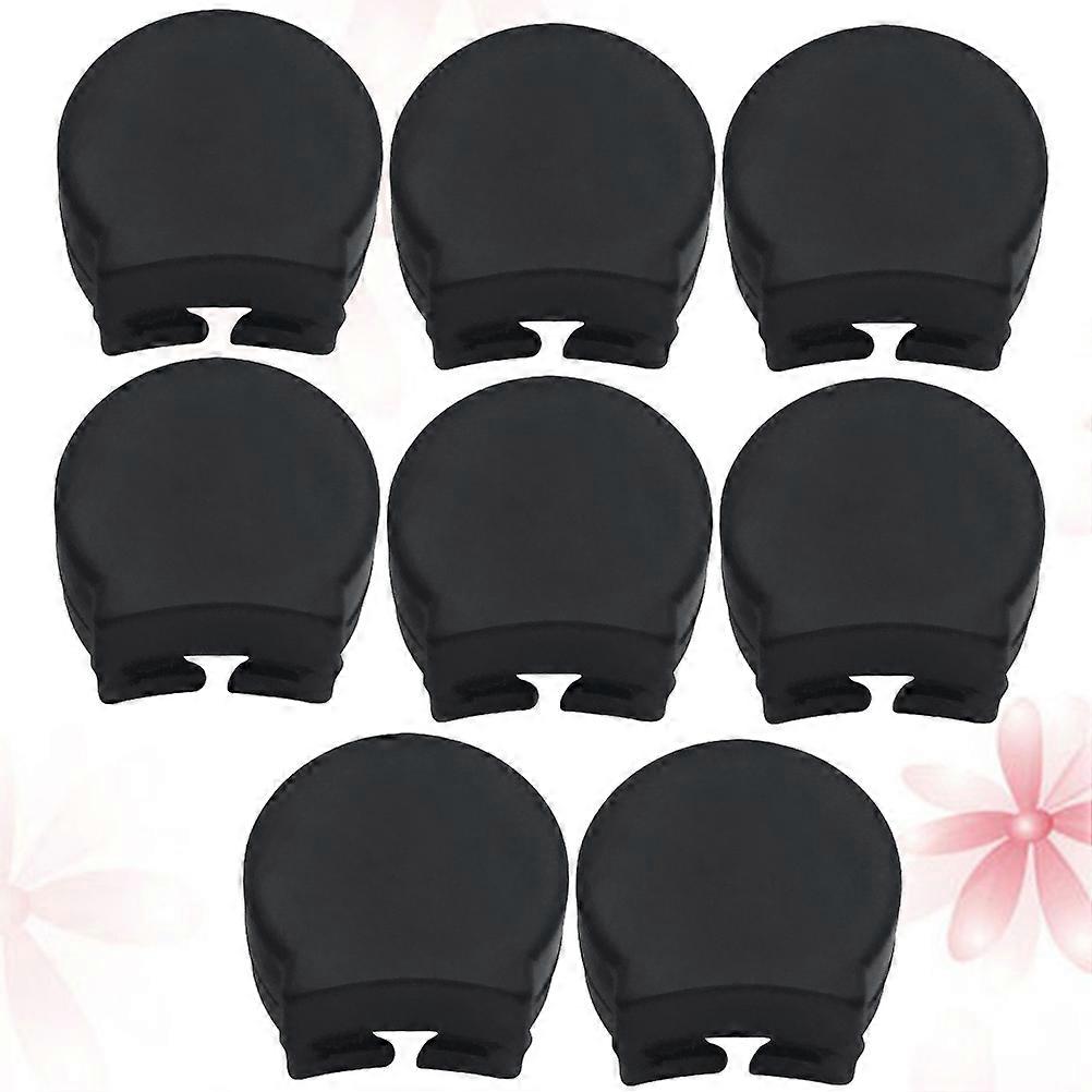 Clarinet Thumb Cushion With Rubber Material For Music Practice Black 2 X 1.7 Cm Comfort Enhancement 8Pcs