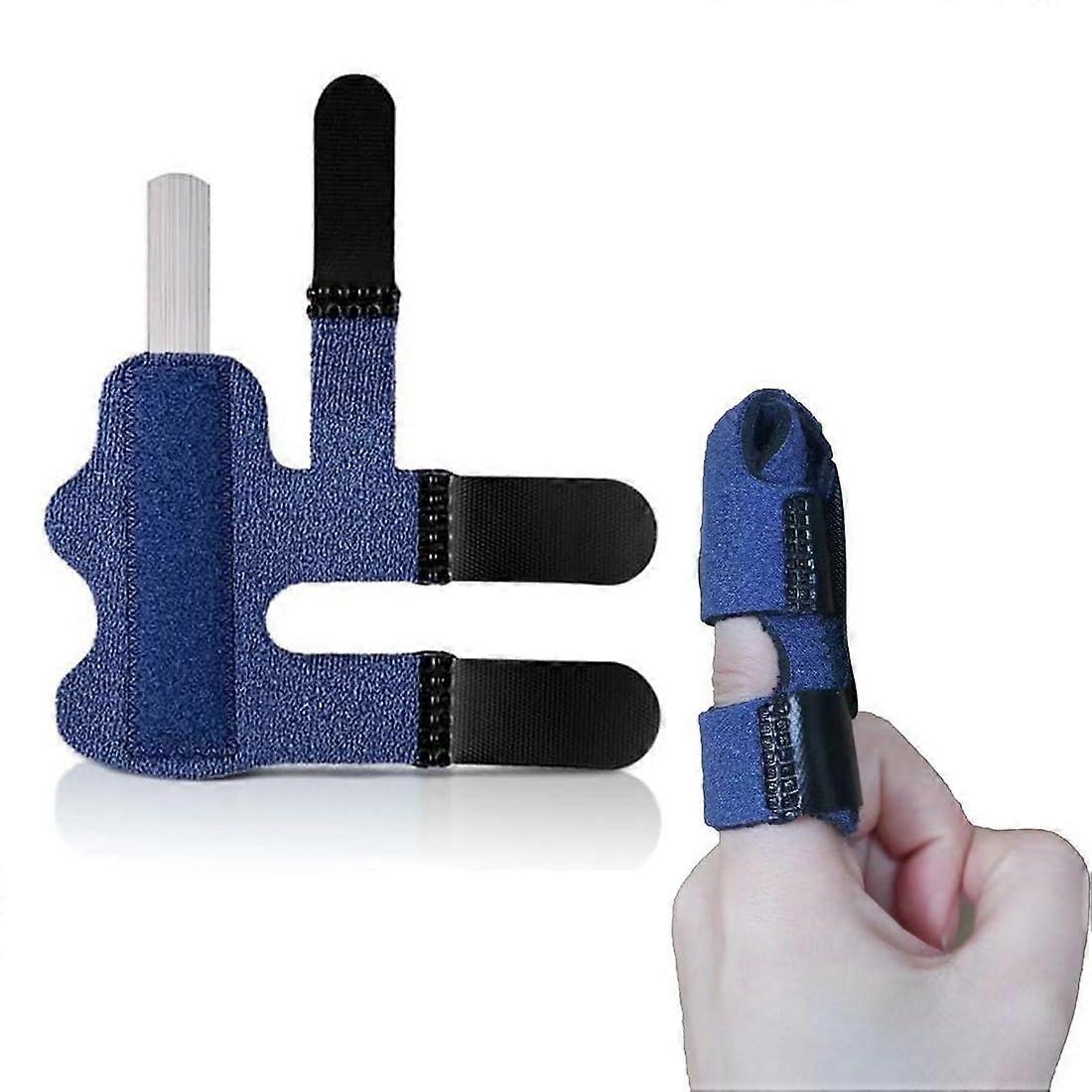 Pack of 3 Adjustable Finger Splints for Broken, Sprains, Tendonitis