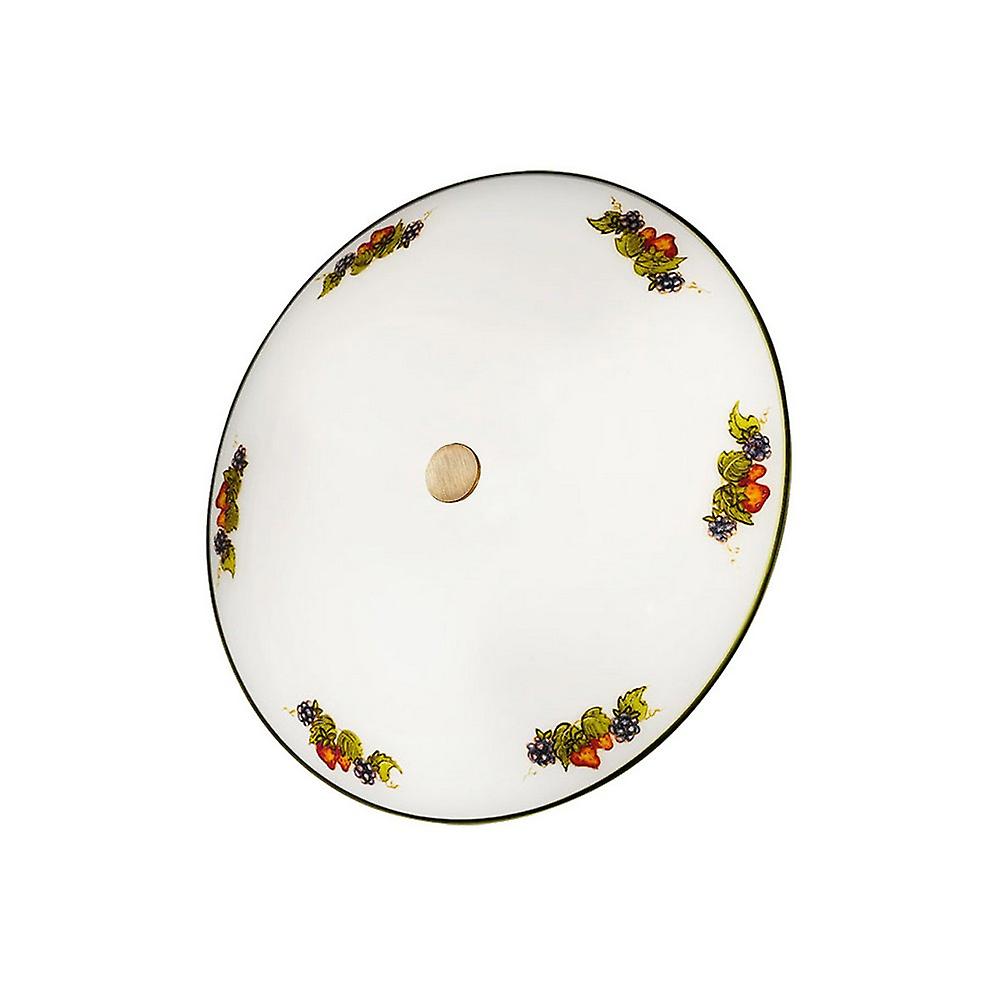 Moon Integrated LED Cottage Style Finished Flush Ceiling Lamp Antique Brass