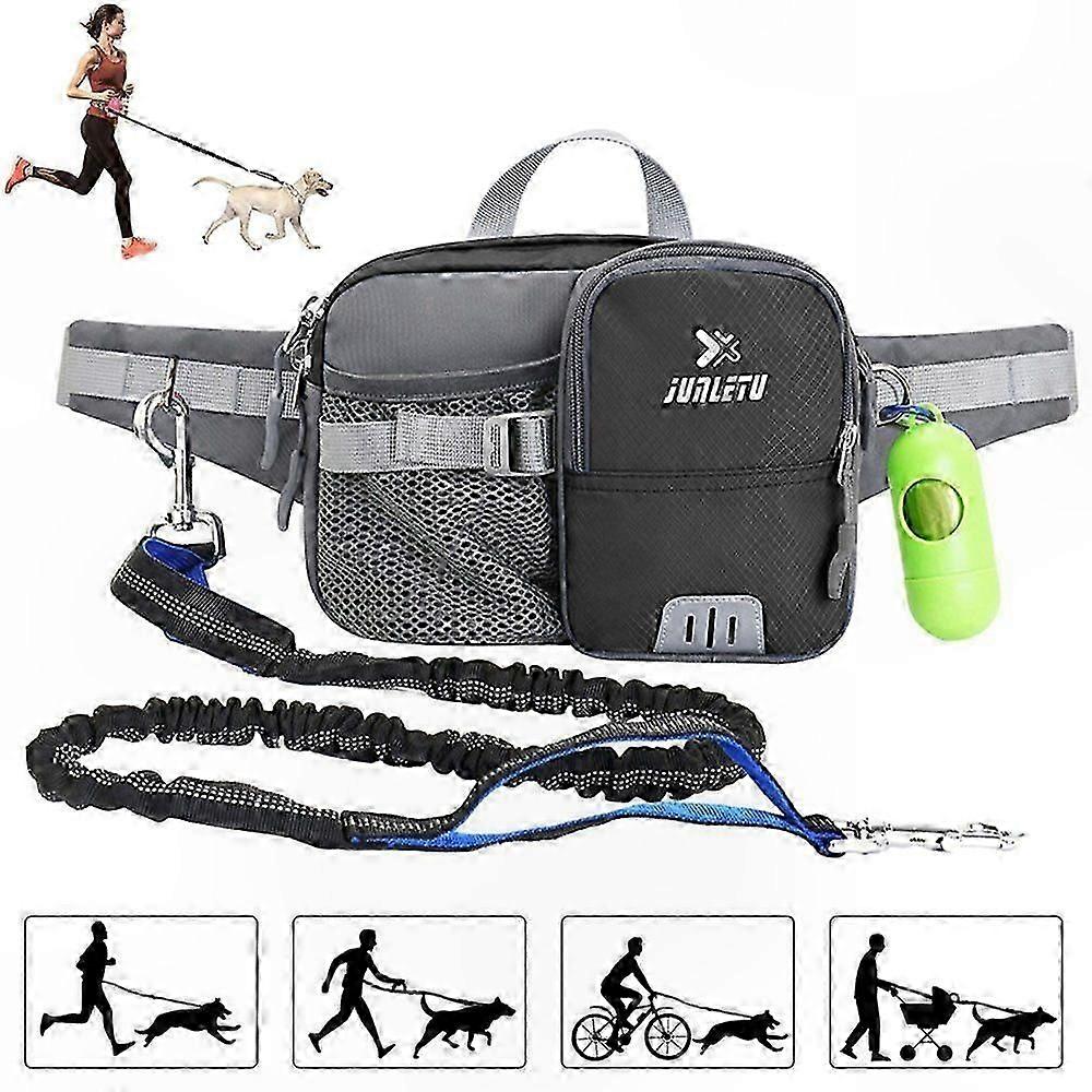 Adjustable Waist Pack with Elastic Leash for Jogging and Outdoor Activities