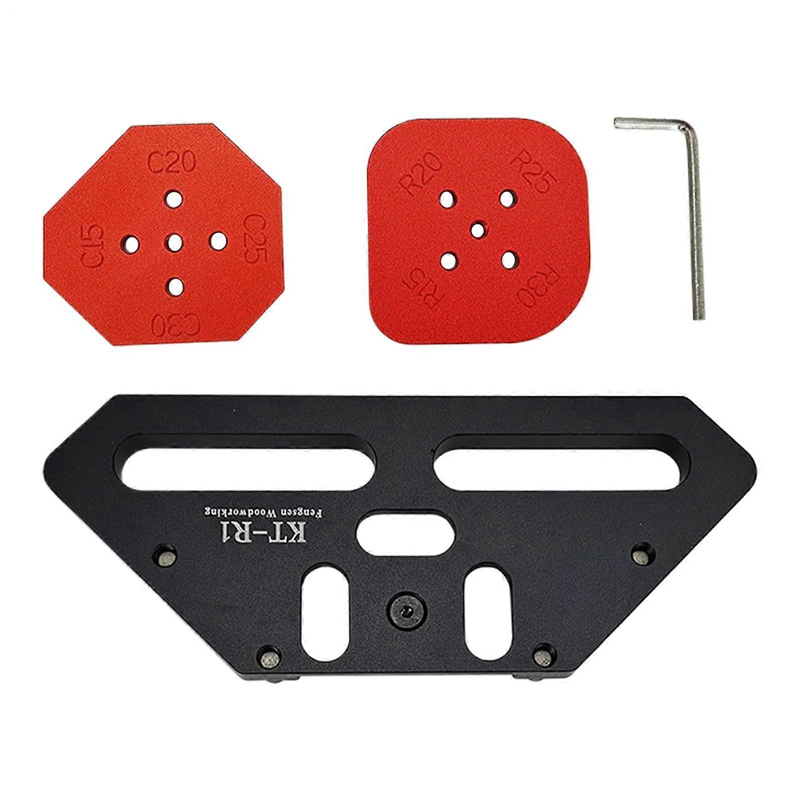 Radius routing templates for routers corner radius template lightweight aluminum hand tools for woodworking