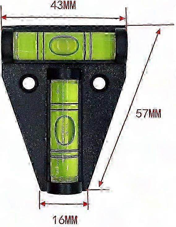 5pcs Mini RV T Level, 2-Way Spirit Bubble Level for RVs, Tripods, Machines, Furniture, Trailers