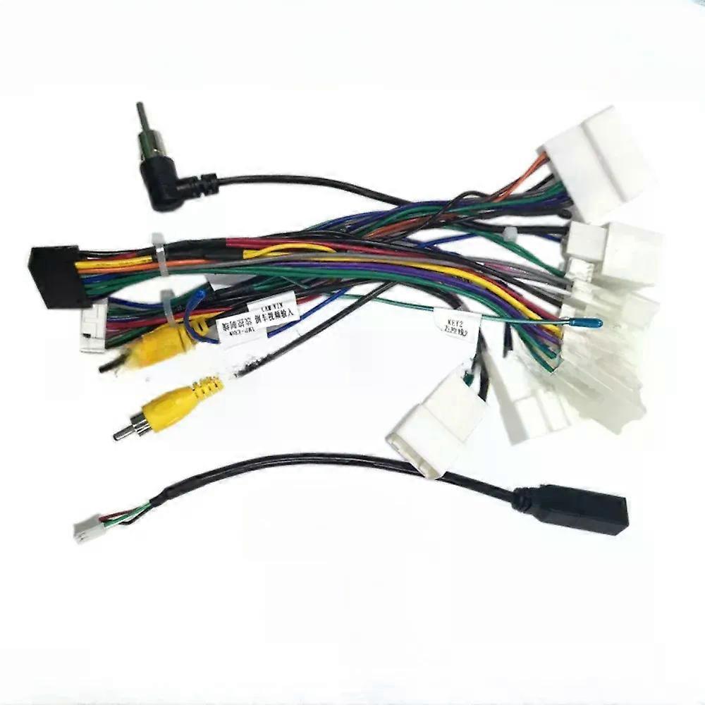 Raise Canbus Box Decoder FT-RZ-02 For Toyota TOYOTA Highilander Camry C-HR Fortuner RAV4 Auris Verso Android 16 Pin Power Cable
