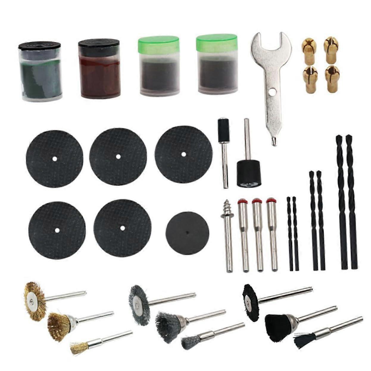 161-Piece Polishing Tool Set - Rotary Tool Accessories, Polishing Wheels and Buffs, Felt Pads, Compatible With Brands