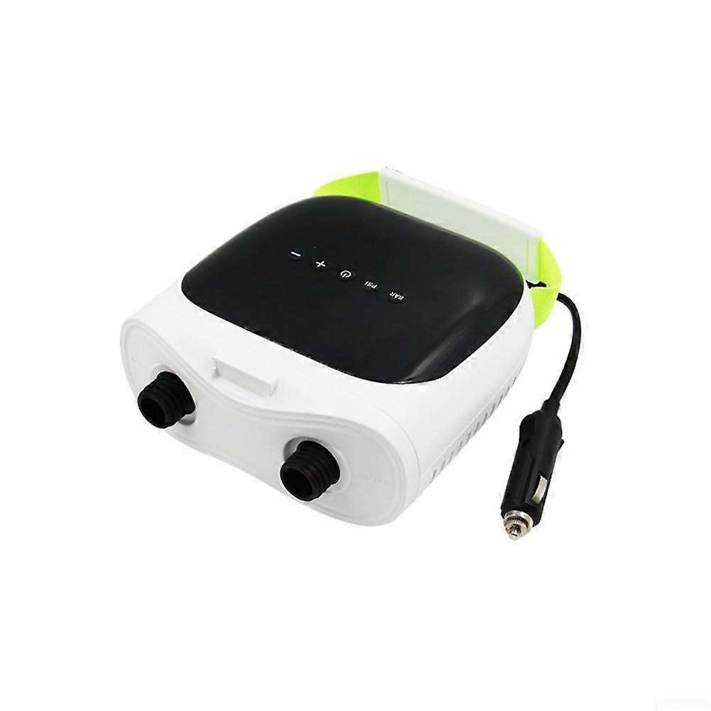 Electric Air Pump for Outdoor Use with Dual Motors, Digital Display, Multiple Nozzles