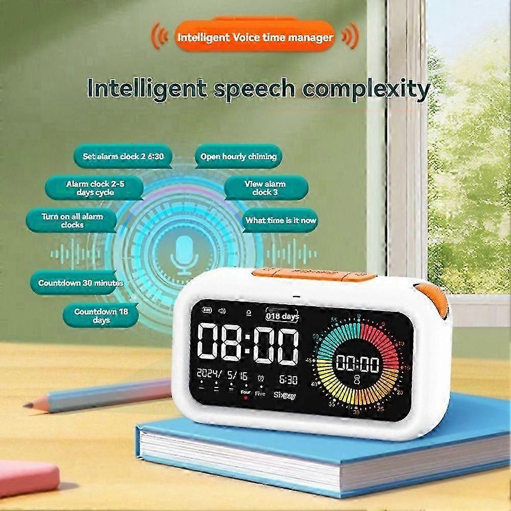 Smart Voice Time Manager Excellent Student Intelligent Time Manager Self-Regulation Learning Alarm Clock Time Manager