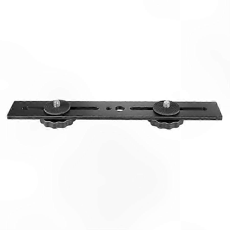 Dual Flash Camera Mount Bracket with 1/4 Screw for 3D Photography and DSLR Accessories