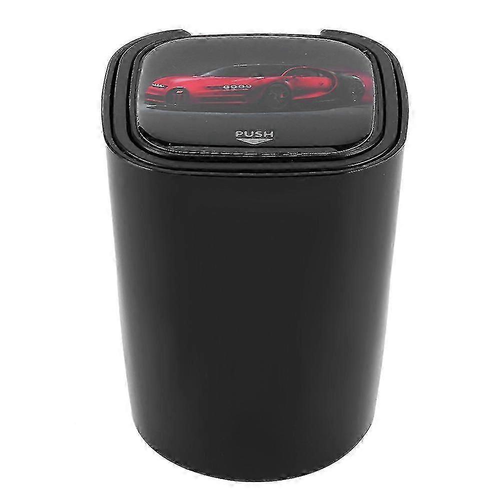 Portable LED Cigar Car Ashtray Double Layer with Cup Holder (Black)