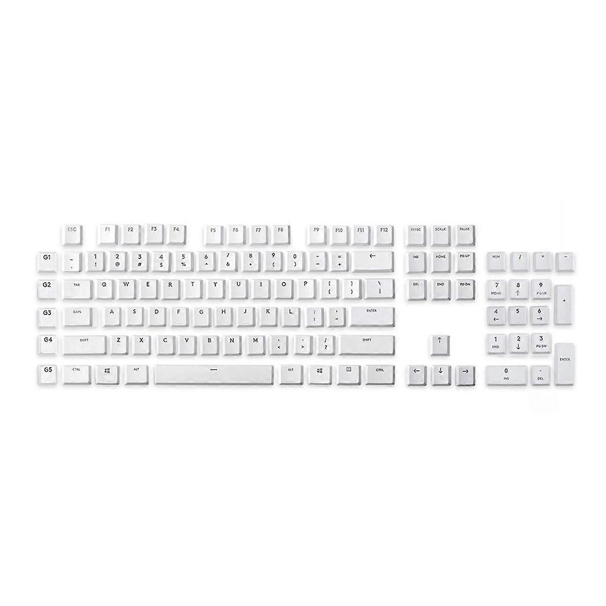 109 Keycaps for G915/G913/G815/G813 TKL RGB Mechanical Gaming Keyboard Full Set of Keycaps White