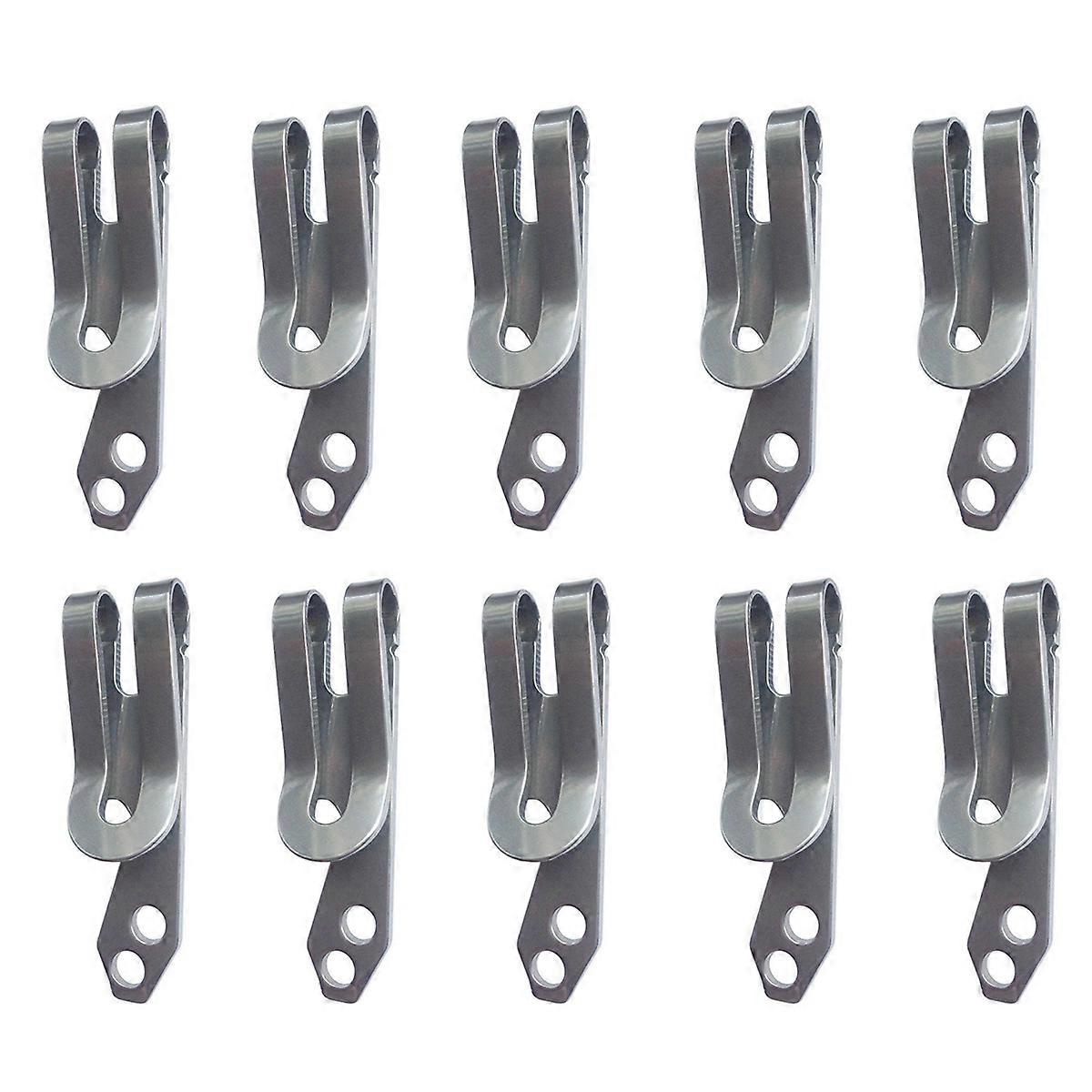 10X Stainless Steel EDC Multifunction Tool Belt Key Chain Clip Bottle Opener