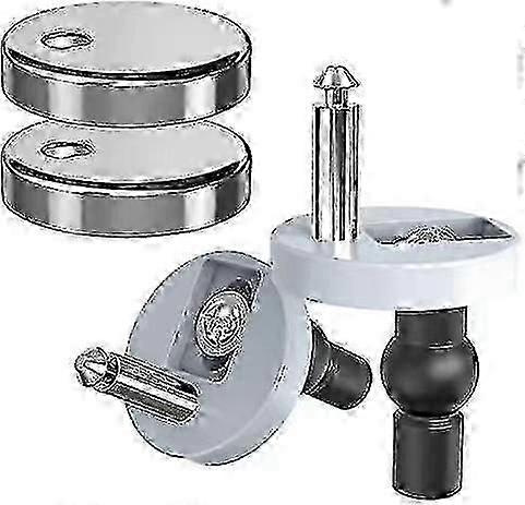 Kit di fissaggio sedile wc per robuste cerniere in acciaio inox