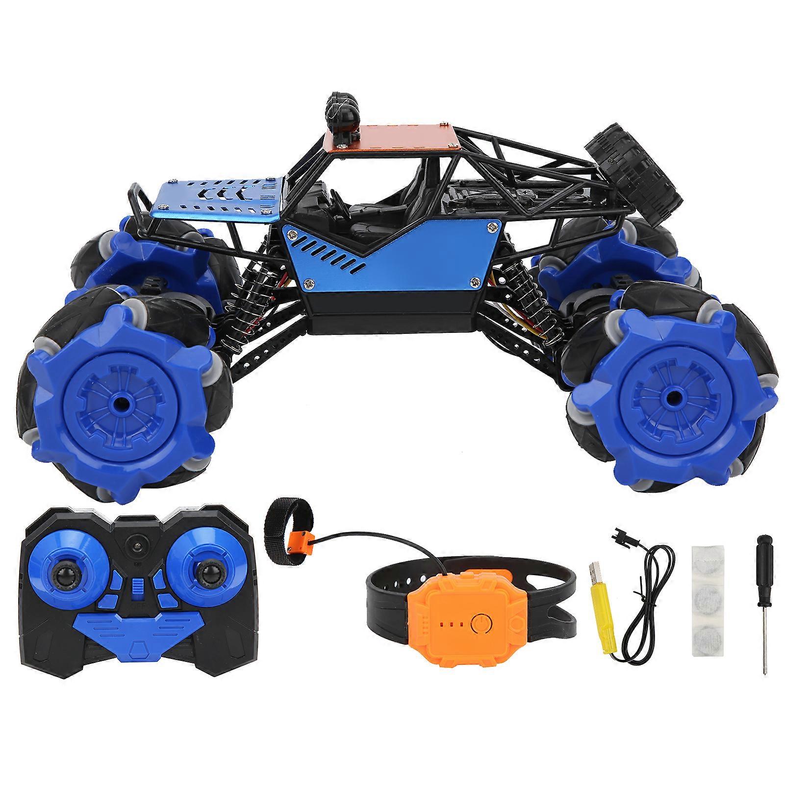 Watch Geste Interaction Metal RC Car Dual Remote Control Sidewalk Car 2.4G Frequency