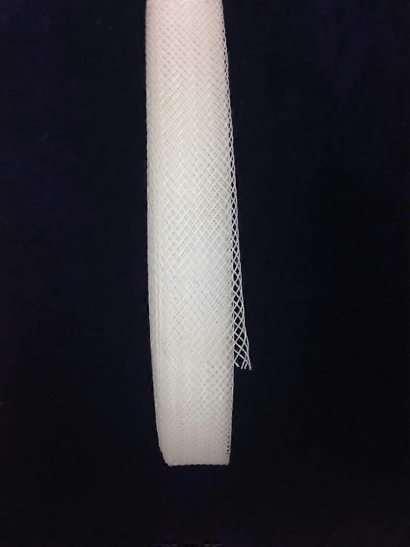 Stiff Horsehair by 50 Yards (Multiple Widths) (White, 1")