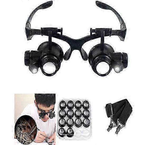 Magnifying Glasses with LED Light, LXIANGN Jeweler Loupe Watch Repa...