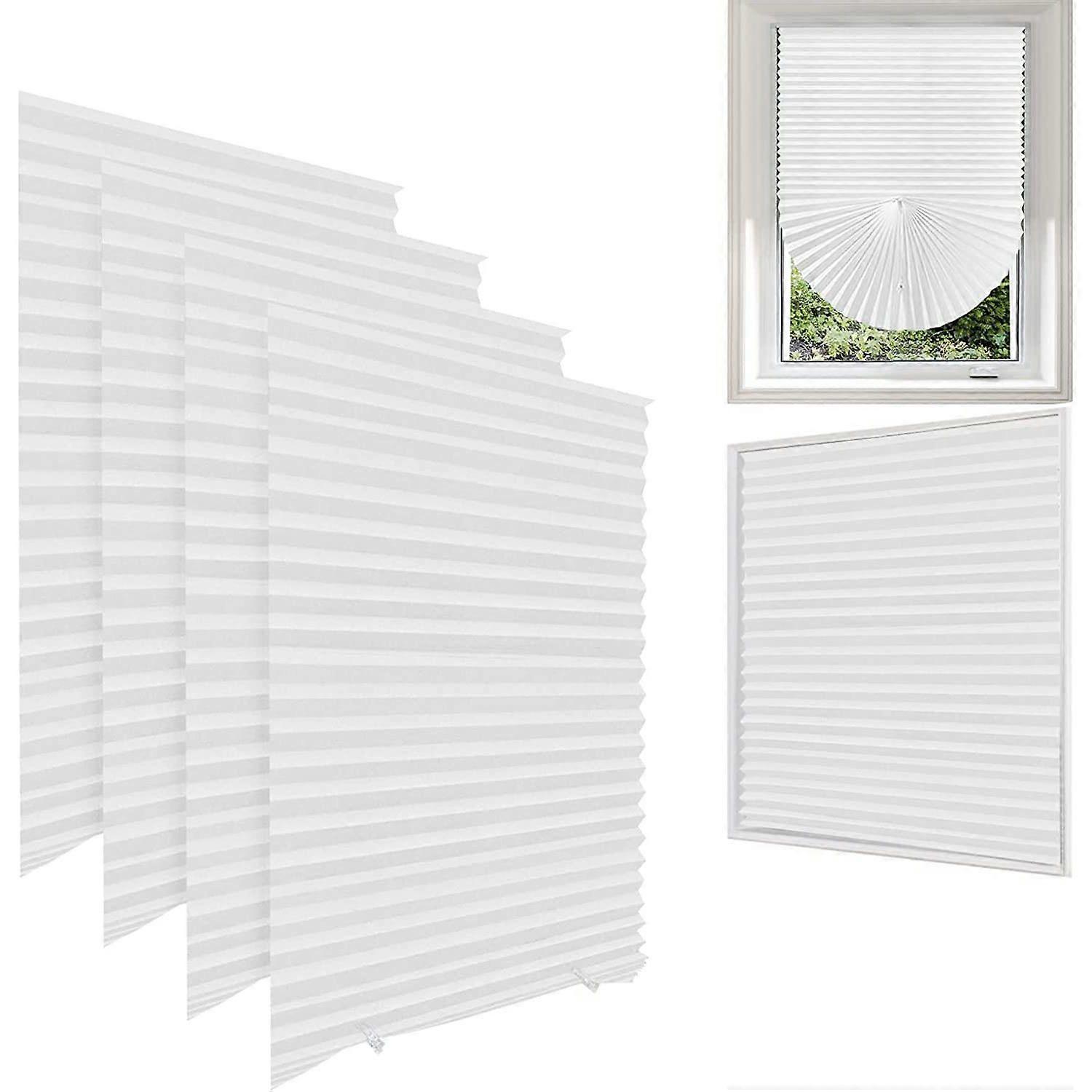 Office room window full blackout curtains self-adhesive pleated curtains can be cut portable roller blinds