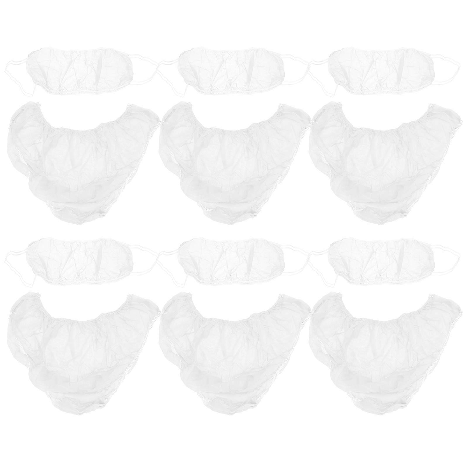 Disposable Underwear for Women Made of Non Woven Cloth and Stretchy Briefs Size 10 Sets