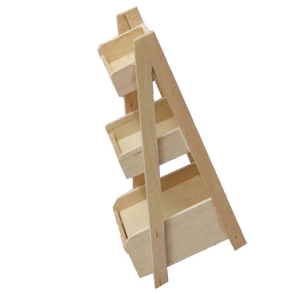 Wwawa House Furniture Miniature Flower Pot Stand for Decor